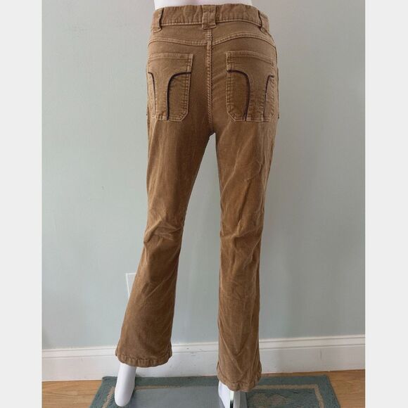 Vintage Mossimo Y2k High-Rise Brown Corduroy Pants Retro Bootcut Jeans size 7 - Picture 2 of 9